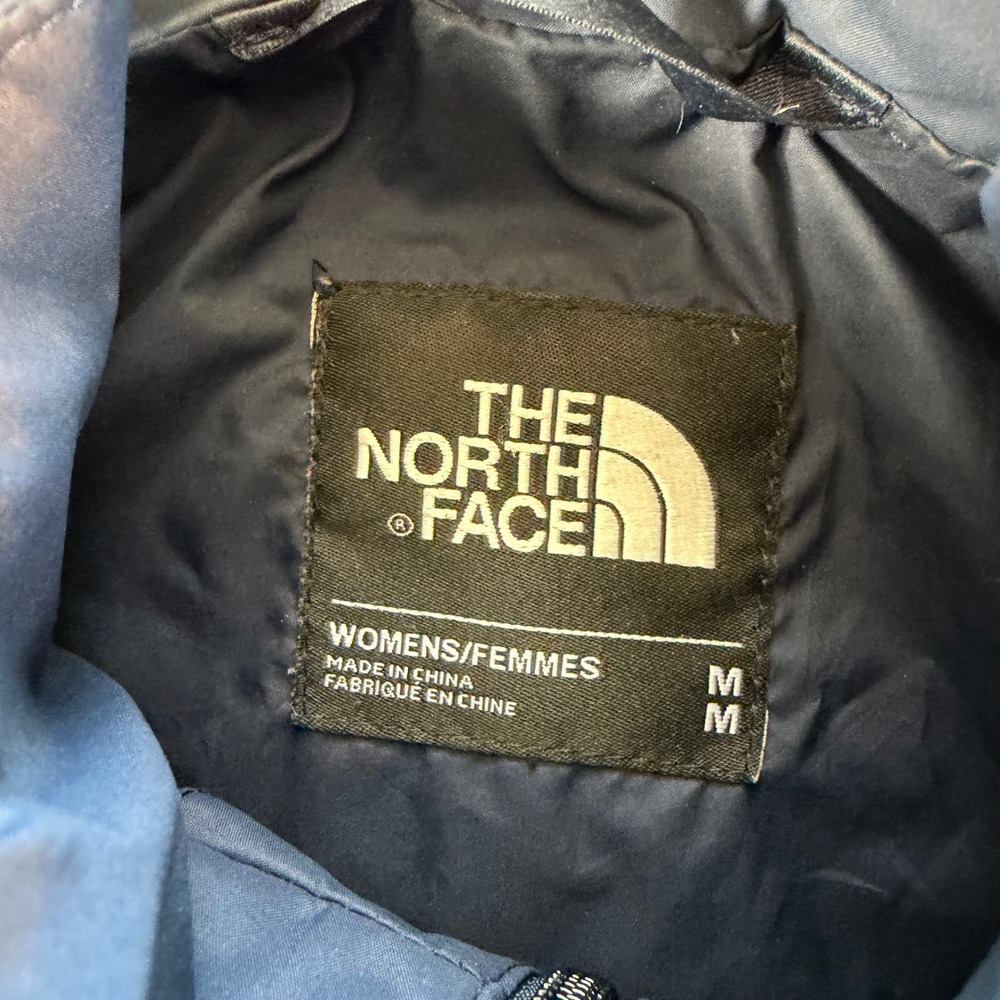 The North Face DryVent Rain Parka Jacket Womens Medium Navy Blue Hooded Coat - Picture 7 of 7